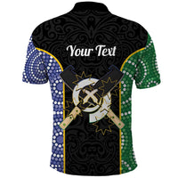 Personalised South Sea Islanders National Recognition Day Polo Shirt Australia Aboriginal Vanuatu Pig Tusk LT14 - Polynesian Pride