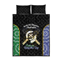 South Sea Islanders National Recognition Day Quilt Bed Set Australia Aboriginal Vanuatu Pig Tusk LT14 - Polynesian Pride