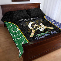 South Sea Islanders National Recognition Day Quilt Bed Set Australia Aboriginal Vanuatu Pig Tusk LT14 - Polynesian Pride
