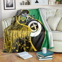 Australian South Sea Islanders National Recognition Day Blanket Solomon Islands And Vanuatu Culture LT14 Black - Polynesian Pride