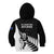 New Zealand Silver Fern Rugby Kid Hoodie All Black 2023 Go Champions Maori Pattern LT14 - Polynesian Pride