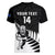 Personalised New Zealand Silver Fern Rugby Women V Neck T Shirt All Black 2023 Go Champions Maori Pattern LT14 - Polynesian Pride