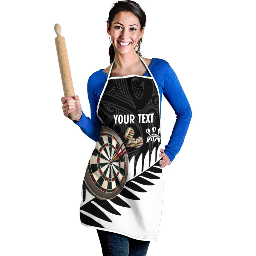Personalised New Zealand Darts Apron Silver Fern Aotearoa Maori Pattern LT14 - Polynesian Pride