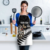 Personalised New Zealand Darts Apron Silver Fern Aotearoa Maori Pattern LT14 - Polynesian Pride