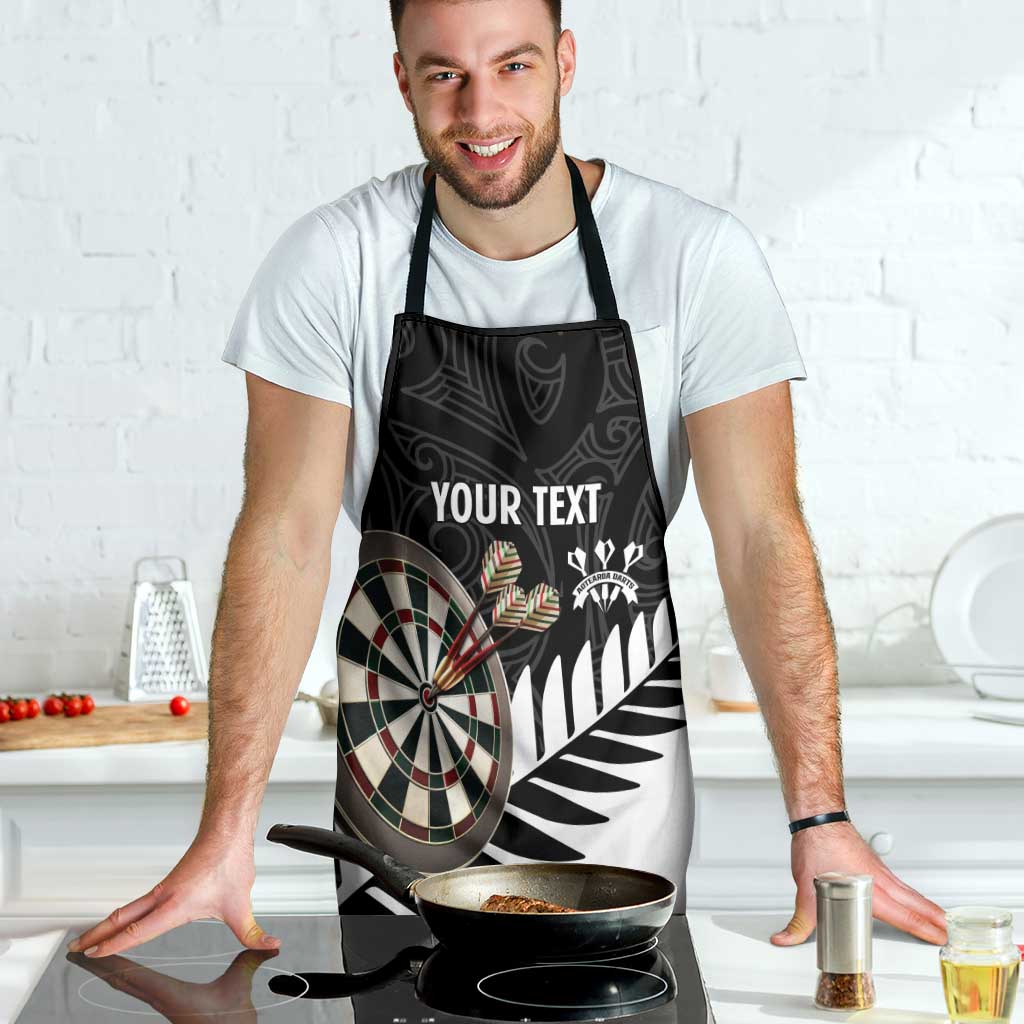Personalised New Zealand Darts Apron Silver Fern Aotearoa Maori Pattern LT14 - Polynesian Pride