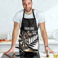 Personalised New Zealand Darts Apron Silver Fern Aotearoa Maori Pattern LT14 - Polynesian Pride
