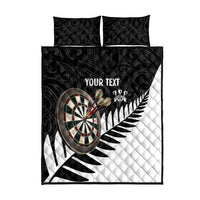 Personalised New Zealand Darts Quilt Bed Set Silver Fern Aotearoa Maori Pattern LT14 - Polynesian Pride