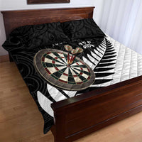 Personalised New Zealand Darts Quilt Bed Set Silver Fern Aotearoa Maori Pattern LT14 - Polynesian Pride