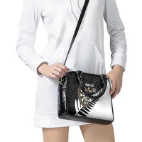 Personalised New Zealand Darts Shoulder Handbag Silver Fern Aotearoa Maori Pattern LT14 - Polynesian Pride