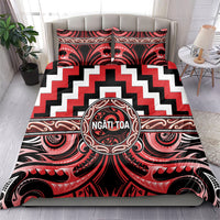 Aotearoa Ngati Toa Bedding Set Maori Iwi Poutama Puhoro Tattoo LT14 - Polynesian Pride