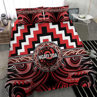 Aotearoa Ngati Toa Bedding Set Maori Iwi Poutama Puhoro Tattoo LT14 - Polynesian Pride