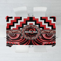 Aotearoa Ngati Toa Tablecloth Maori Iwi Poutama Puhoro Tattoo LT14 Red - Polynesian Pride