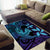 Nukuoro Atoll Area Rug Polynesian Shark Tattoo Purple Gradient Vibes