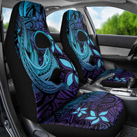 Nukuoro Atoll Car Seat Cover Polynesian Shark Tattoo Purple Gradient Vibes LT14 - Polynesian Pride