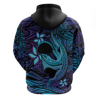 Nukuoro Atoll Hoodie Polynesian Shark Tattoo Purple Gradient Vibes LT14 - Polynesian Pride