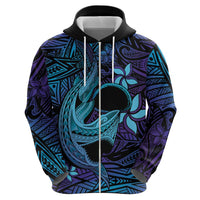 Nukuoro Atoll Hoodie Polynesian Shark Tattoo Purple Gradient Vibes LT14 - Polynesian Pride