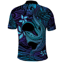Nukuoro Atoll Polo Shirt Polynesian Shark Tattoo Purple Gradient Vibes LT14 - Polynesian Pride