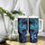 Nukuoro Atoll Tumbler With Handle Polynesian Shark Tattoo Purple Gradient Vibes