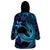 Nukuoro Atoll Wearable Blanket Hoodie Polynesian Shark Tattoo Purple Gradient Vibes