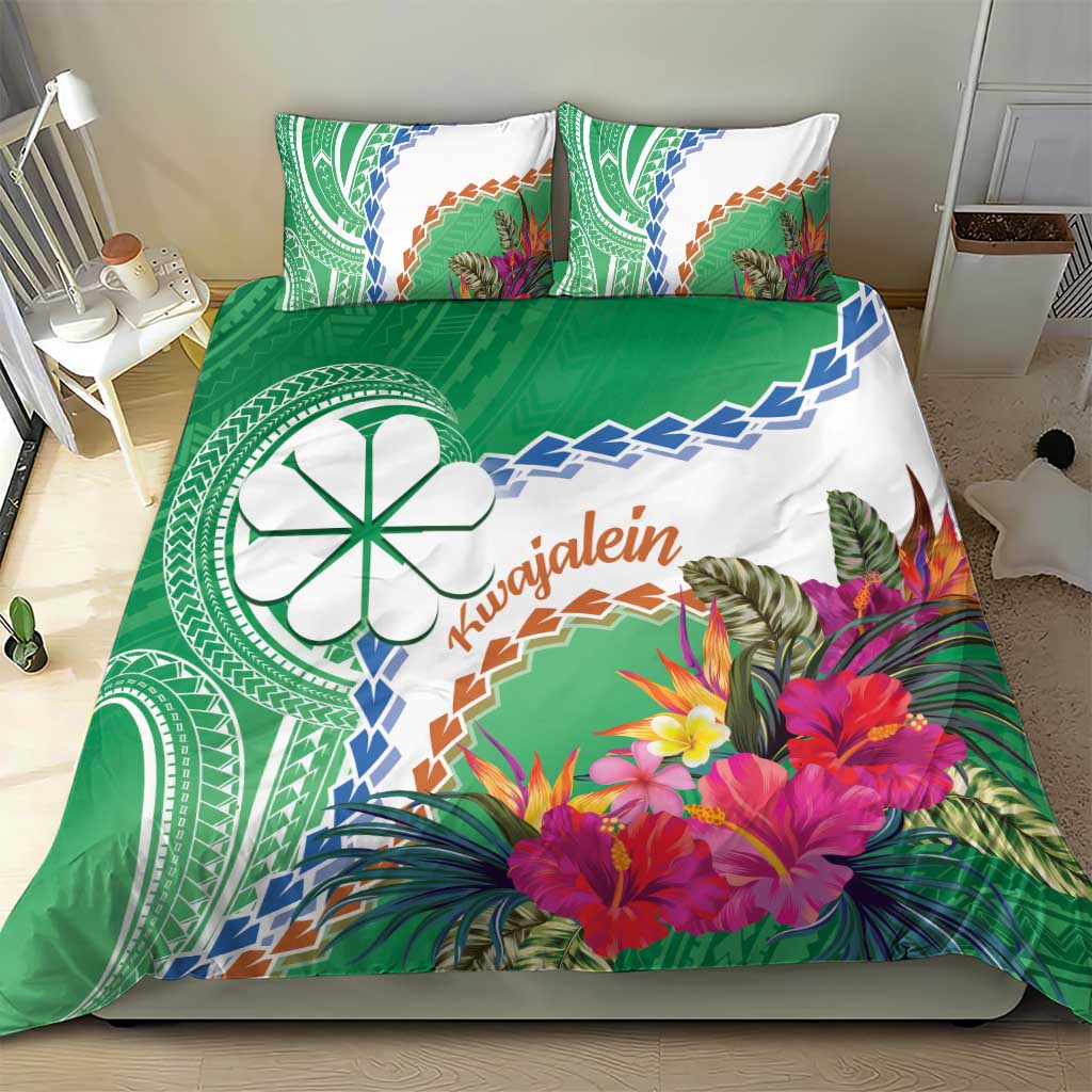 Marshall Islands Kwajalein Atoll Bedding Set Curves Polynesian Mix Tropical Flowers LT14 - Polynesian Pride