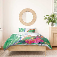 Marshall Islands Kwajalein Atoll Bedding Set Curves Polynesian Mix Tropical Flowers LT14 - Polynesian Pride