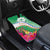 Marshall Islands Kwajalein Atoll Car Mats Curves Polynesian Mix Tropical Flowers