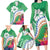 Marshall Islands Kwajalein Atoll Family Matching Long Sleeve Bodycon Dress and Hawaiian Shirt Curves Polynesian Mix Tropical Flowers