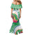 Marshall Islands Kwajalein Atoll Family Matching Mermaid Dress and Hawaiian Shirt Curves Polynesian Mix Tropical Flowers