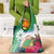 Marshall Islands Kwajalein Atoll Grocery Bag Curves Polynesian Mix Tropical Flowers