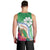 Marshall Islands Kwajalein Atoll Men Tank Top Curves Polynesian Mix Tropical Flowers