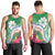 Marshall Islands Kwajalein Atoll Men Tank Top Curves Polynesian Mix Tropical Flowers