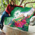 Marshall Islands Kwajalein Atoll Quilt Curves Polynesian Mix Tropical Flowers