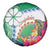 Marshall Islands Kwajalein Atoll Spare Tire Cover Curves Polynesian Mix Tropical Flowers