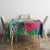 Marshall Islands Kwajalein Atoll Tablecloth Curves Polynesian Mix Tropical Flowers