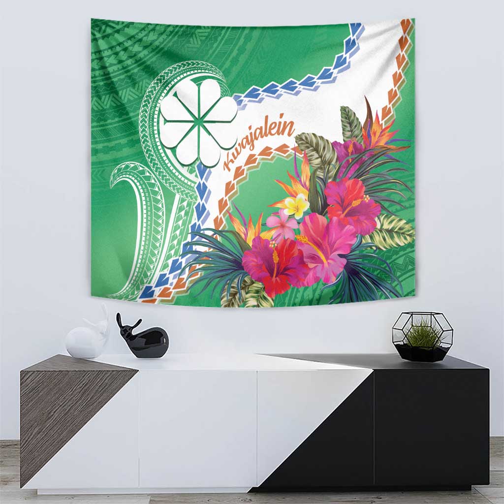 Marshall Islands Kwajalein Atoll Tapestry Curves Polynesian Mix Tropical Flowers LT14 - Polynesian Pride