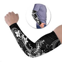 Black Hawaii Arm Sleeves Hammerhead Shark Tattoo Curve Polynesian LT14 Set of 2 Black - Polynesian Pride