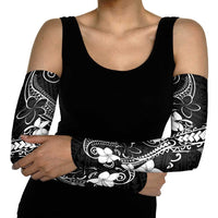 Black Hawaii Arm Sleeves Hammerhead Shark Tattoo Curve Polynesian LT14 - Polynesian Pride