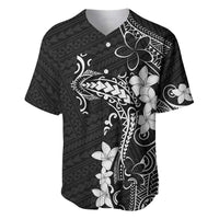 Black Hawaii Baseball Jersey Hammerhead Shark Tattoo Curve Polynesian LT14 Black - Polynesian Pride