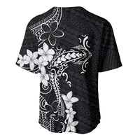 Black Hawaii Baseball Jersey Hammerhead Shark Tattoo Curve Polynesian LT14 - Polynesian Pride