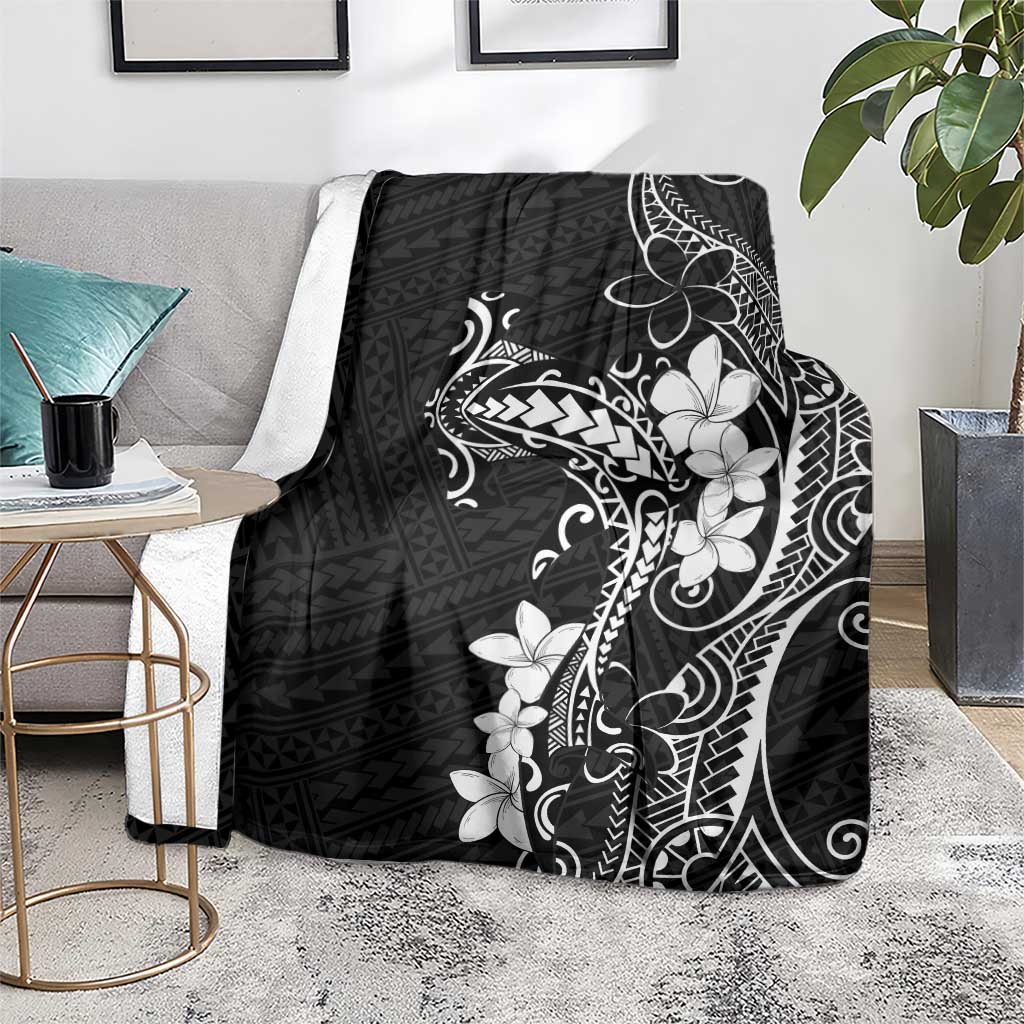 Black Hawaii Blanket Hammerhead Shark Tattoo Curve Polynesian LT14 - Polynesian Pride