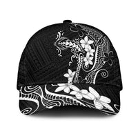 Black Hawaii Classic Cap Hammerhead Shark Tattoo Curve Polynesian LT14 Universal Fit Black - Polynesian Pride