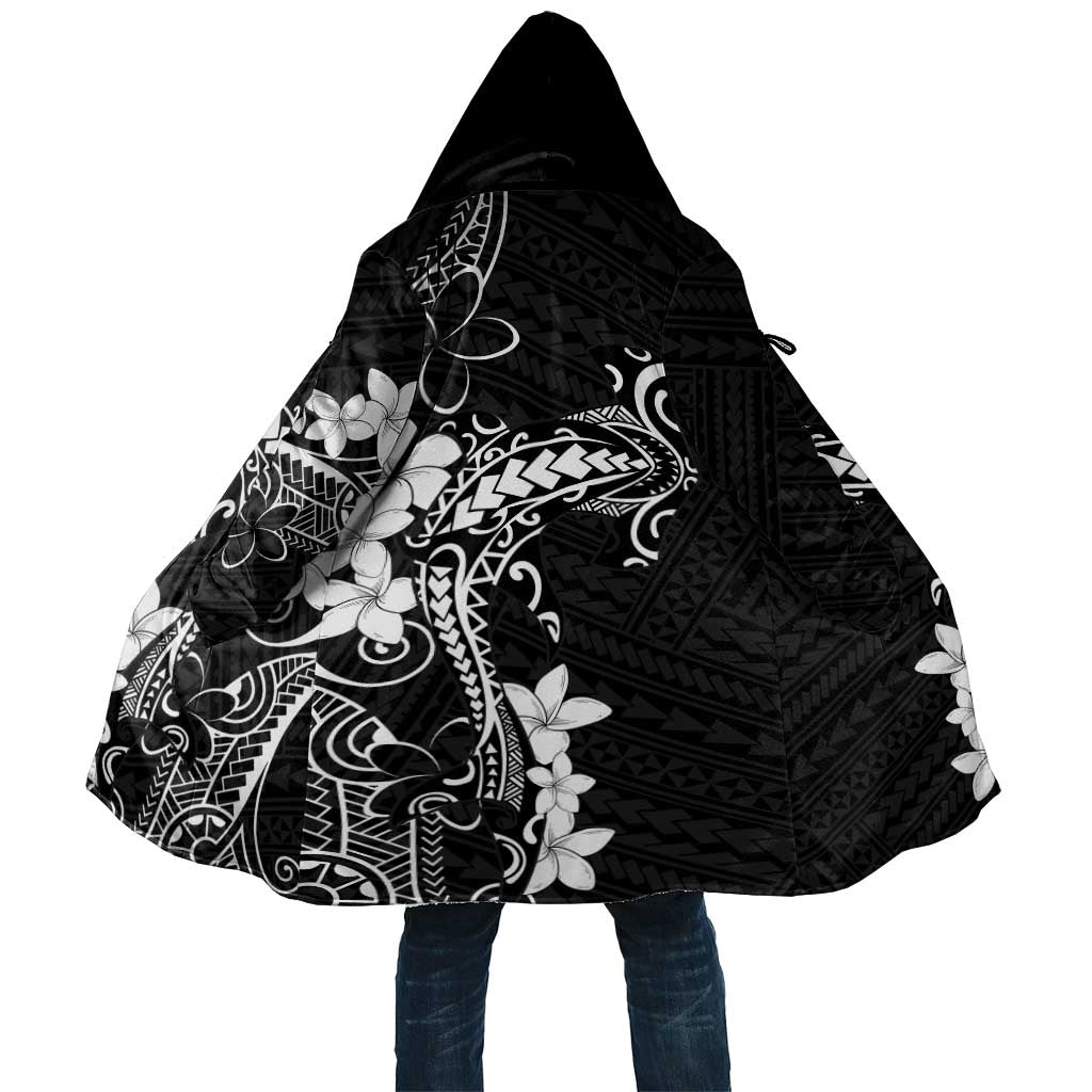 Black Hawaii Cloak Hammerhead Shark Tattoo Curve Polynesian LT14 Unisex Black - Polynesian Pride