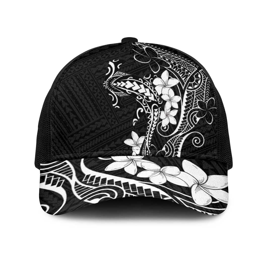 Black Hawaii Mesh Trucker Cap Hammerhead Shark Tattoo Curve Polynesian LT14 One Size Black Black - Polynesian Pride