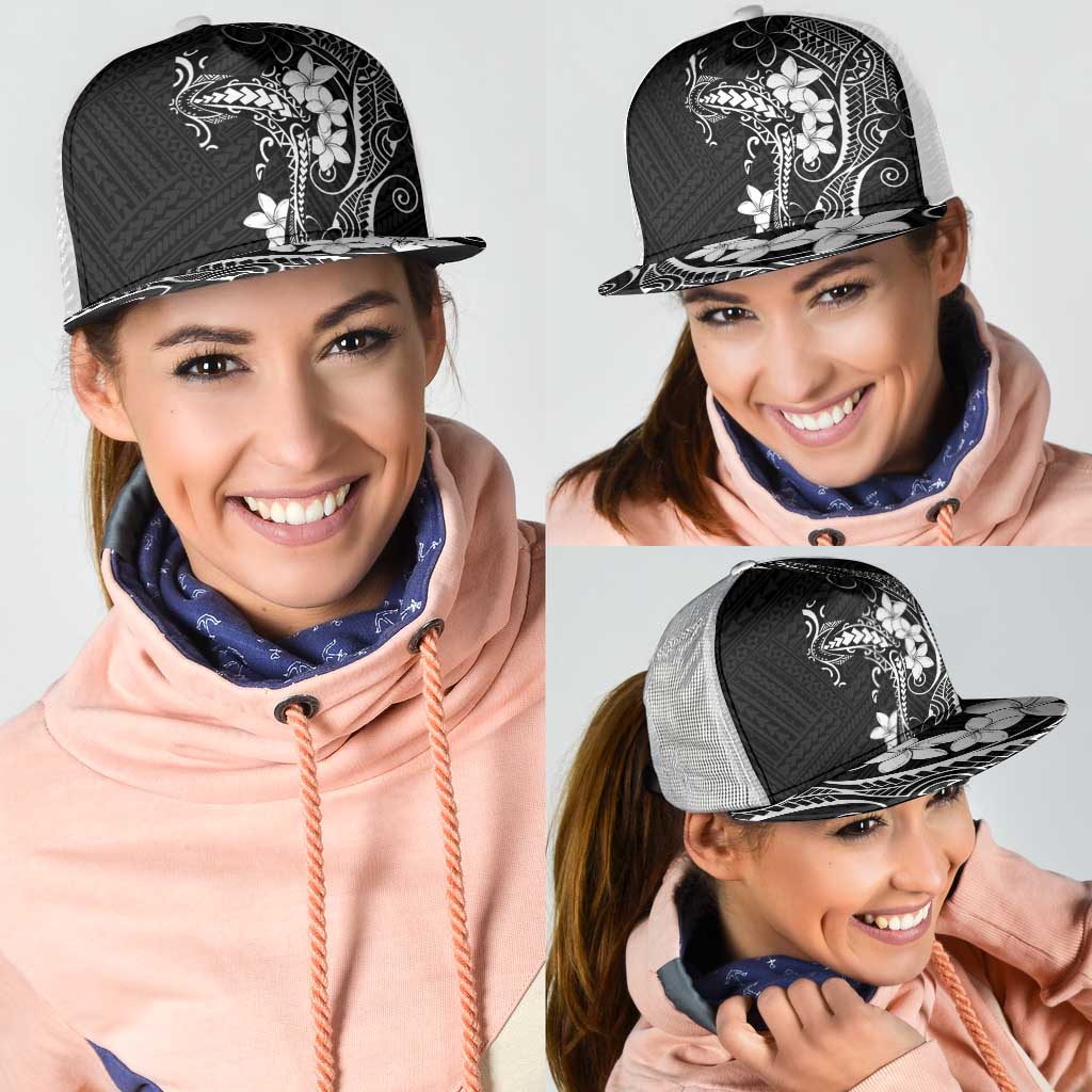 Black Hawaii Mesh Trucker Cap Hammerhead Shark Tattoo Curve Polynesian LT14 - Polynesian Pride