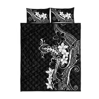 Black Hawaii Quilt Bed Set Hammerhead Shark Tattoo Curve Polynesian LT14 - Polynesian Pride