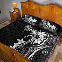 Black Hawaii Quilt Bed Set Hammerhead Shark Tattoo Curve Polynesian LT14 - Polynesian Pride