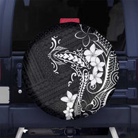 Black Hawaii Spare Tire Cover Hammerhead Shark Tattoo Curve Polynesian LT14 No hole Black - Polynesian Pride