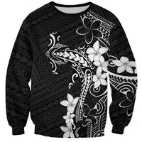 Black Hawaii Sweatshirt Hammerhead Shark Tattoo Curve Polynesian LT14 Unisex Black - Polynesian Pride