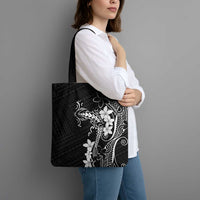 Black Hawaii Tote Bag Hammerhead Shark Tattoo Curve Polynesian LT14 - Polynesian Pride