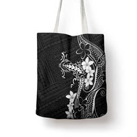 Black Hawaii Tote Bag Hammerhead Shark Tattoo Curve Polynesian LT14 - Polynesian Pride